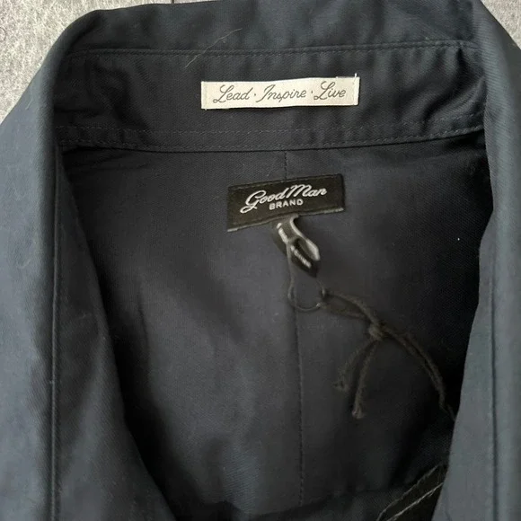 Good Man Brand Long Sleeve Button Down Dress Shirt, Blue, Casual L - Picture 4 of 16